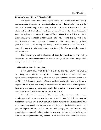 Investment Valuation