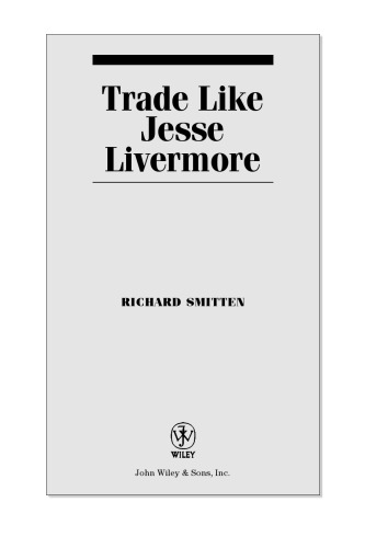 Trade Like Jesse Livermore