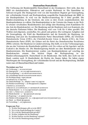 Staatsaufbau Deutschlands