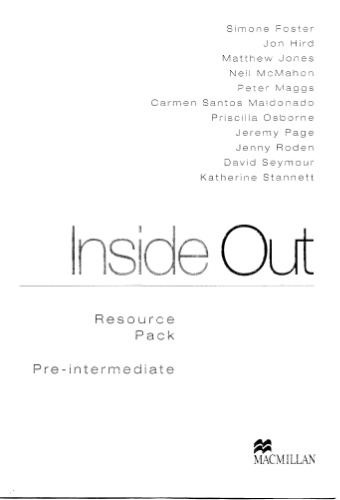 Inside Out. Pre-Intermediate. Resource Pack