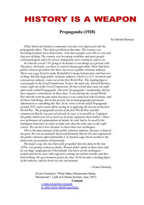 Propaganda and Public Relations