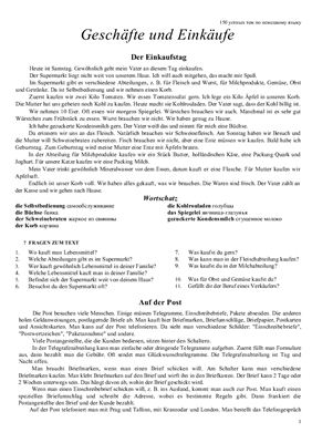 Geschäfte und Einkäufe