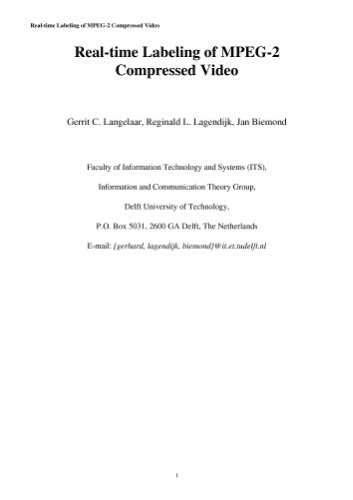 Real-time labeling of MPEG-2 compressed video
