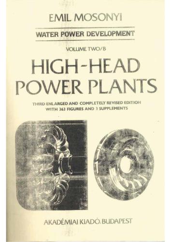 High-Head Power Plants, Volume Two/B, 1991