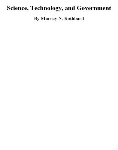Science, Technology and Government