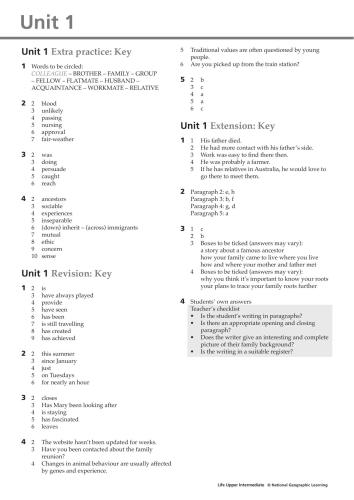 Life - Upper Intermediate B2 - Extra Practice Activities