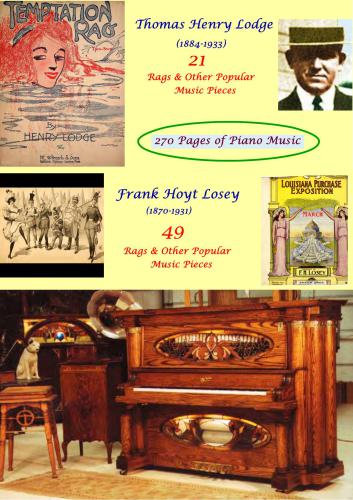 Music for Piano Solo: Ragtime, Marches, Dances, Cakewalks, Blues etc