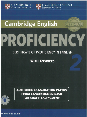 Cambridge English Proficiency (CPE) 2 for Updated Exam authentic examination papers with answers