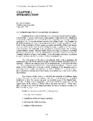 Nonlinear Finite Elements for Continua and Structures