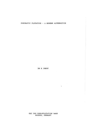 Pneumatic flotation - a modern alternative