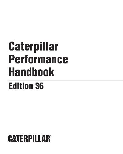 Caterpillar Performance Handbook