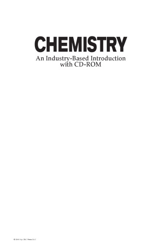Chemistry An Industry-Based Introduction with CD-ROM