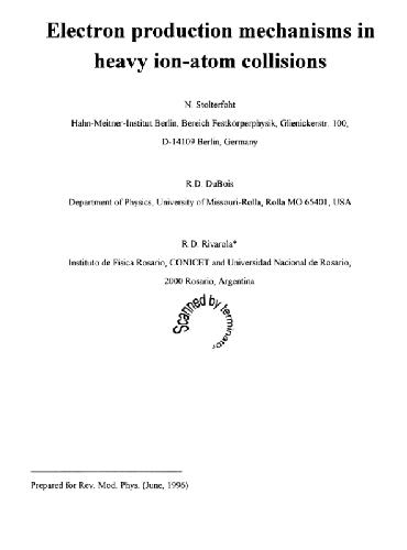 Electron Production Mechanisms in Heavy Ion-Atom Collisions