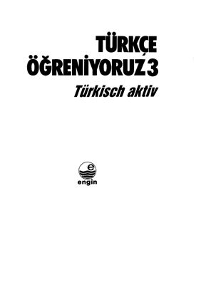 Türkçe öğreniyoruz 3