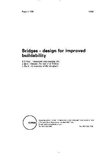 CIRIA - Bridge Design for improved buildability CIRIA