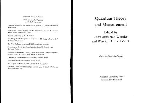 Quantum Theory and Measurement