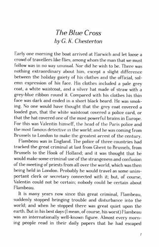 Stories of Detection and Mystery