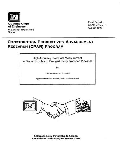 High-Accuracy Flow Rate Measurement for Water Supply and Dredged Slurry Transport Pipelines
