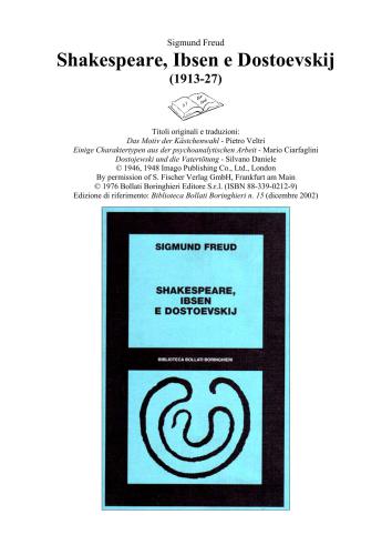 Shakespeare, Ibsen e Dostoevskij