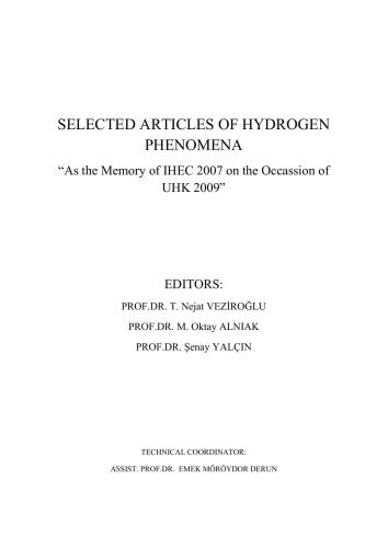 Selected Articles of Hydrogen Phenomena