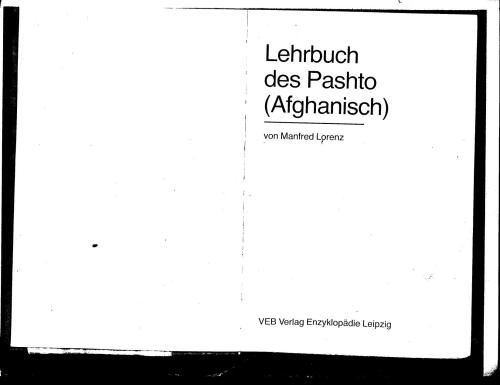Lehrbuch des Pashto (Afghanisch)