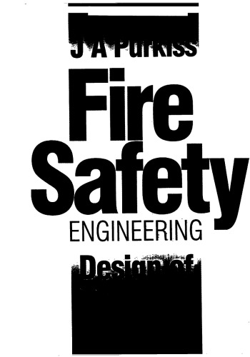 Fire safety engineering design of structures