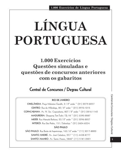 1.000 Exercícios de Língua Portuguesa