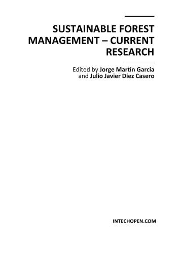 Sustainable Forest Management - Current Research