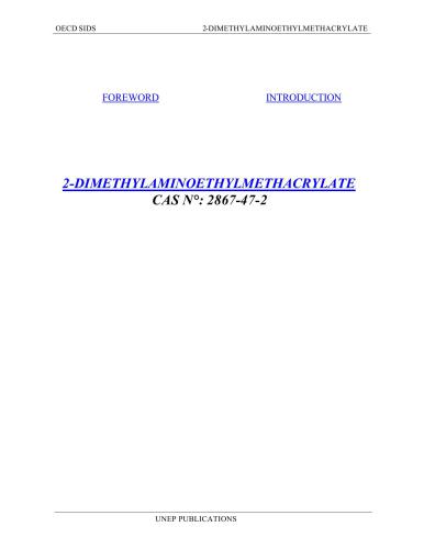 2-Dimethylaminoethyl methacrylate CAS 2867-47-2