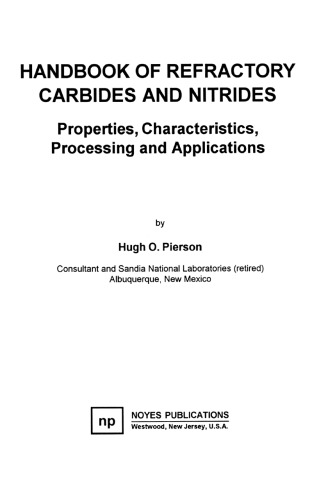 Handbook of Refractory Carbides and Nitrides