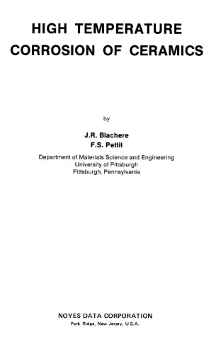 High Temperature Corrosion of Ceramics