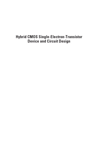 Hybrid CMOS Single-Electron-Transistor Device And Circuit Design