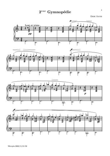 Gymnopedie 2