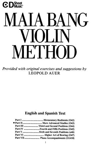 Violin Method. Book 2