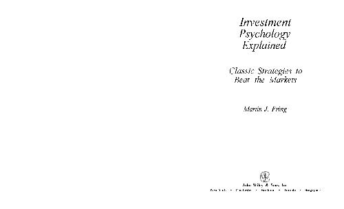 Investment Psychology Explained Classic Strategies to Beat the Markets