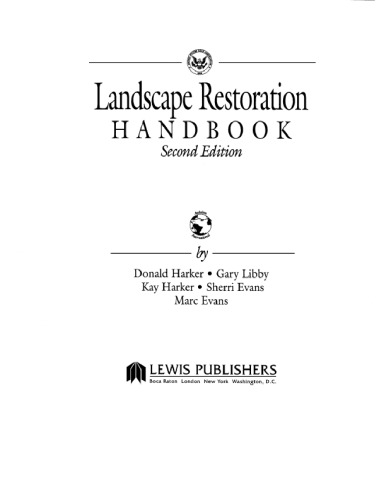 Landscape Restoration Handbook