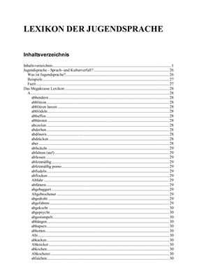 Lexikon der Jugendsprache