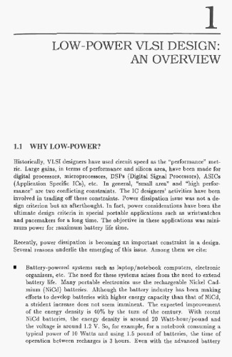 Low-Power Digital VLSI Design