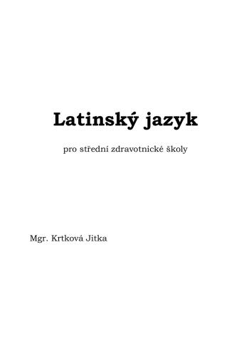 Latinský jazyk
