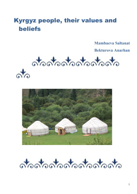 Kyrgyz people, their values and beliefs