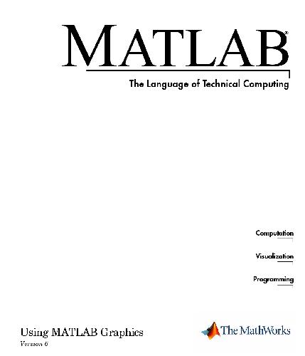 Matlab-6 0 Graphics