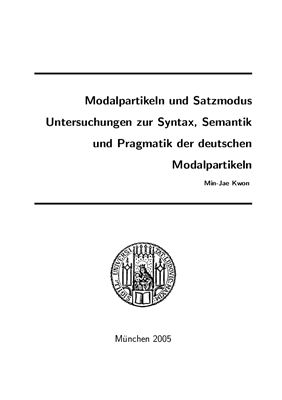 Modalpartikeln und Satzmodus