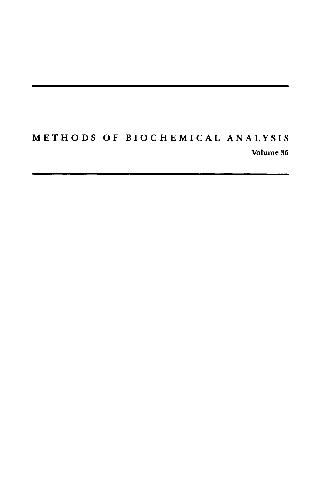 Methods of Biochemical Analysis Bioanalytical Applications of Enzymes