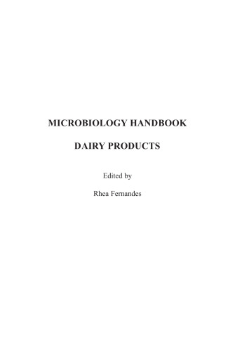 Microbiology Handbook - Dairy Products Leatherhead