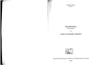 Grammatica (teorico-pratica) di arabo letterario moderno