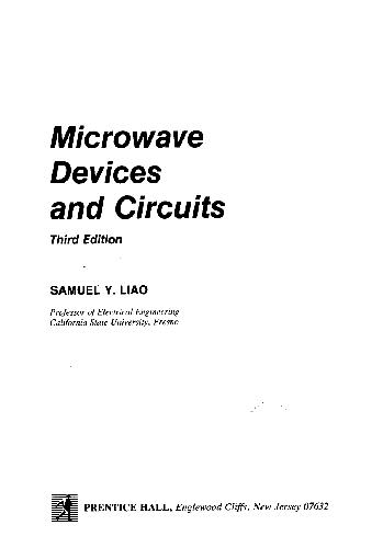 Microwave Devices and Circuits