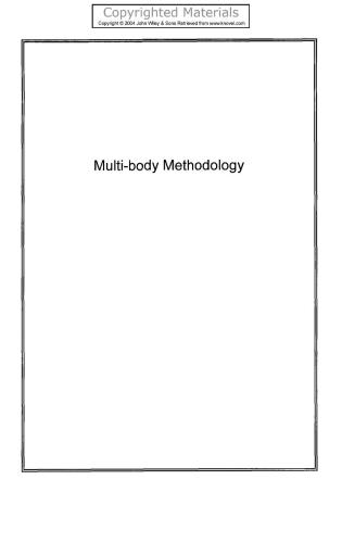 Multi-body Dynamics Monitoring and Simulation