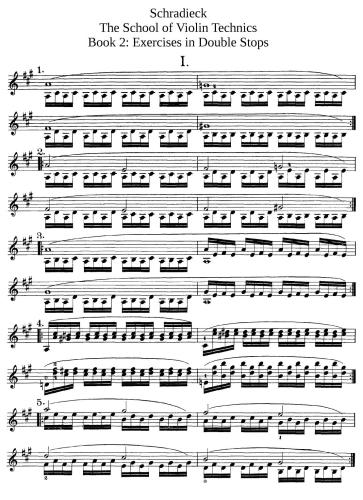 The School of Violin Technics. Part 2. Exercises in Double Stops
