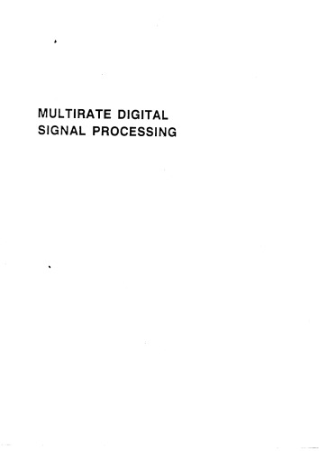 Multirate Digital Signal Processing