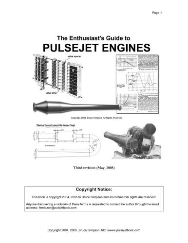 The enthusiast guide to pulsejet engines (англ. яз.)